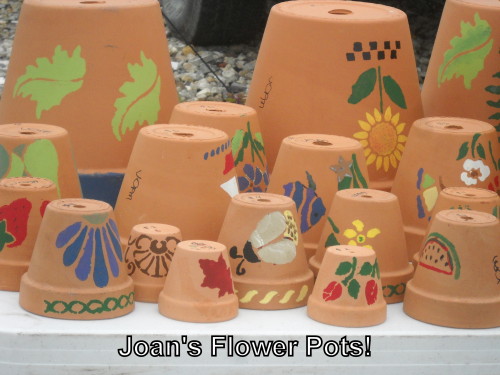 Market Bakery Joan's flower pots